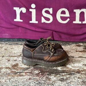 Vintage Made in UK Platform Dr. Marten Ankle Boots